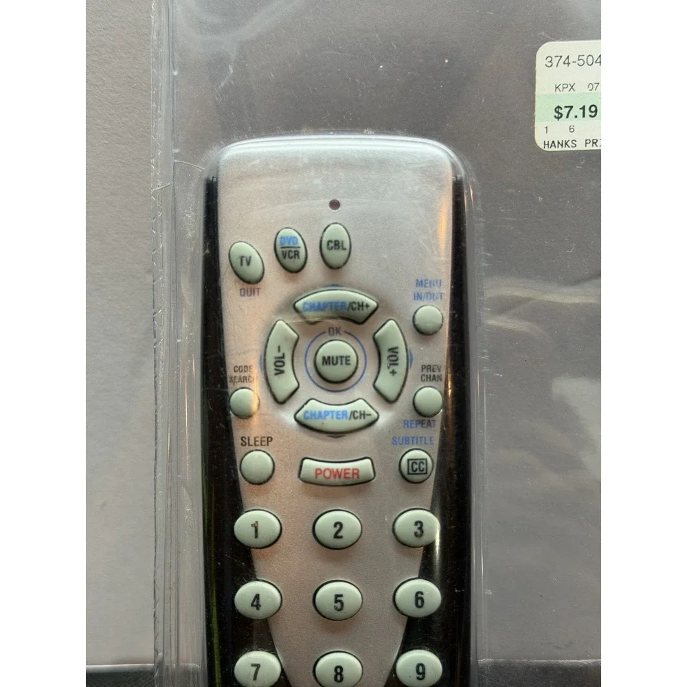 NEW Zenith CL010 TV/DVD/VCR Remote Control OEM New w/Batteries